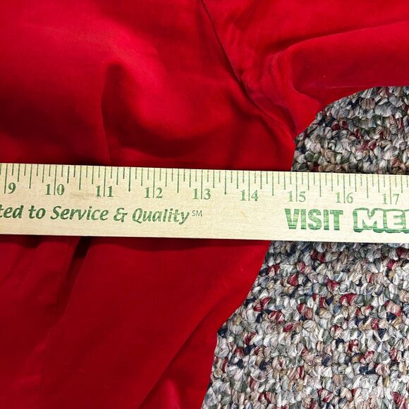 Vintage 1960s Red Velvet Fit & Flare Party Cocktail Dress W/Pillbox Hat Size XS - Picture 10 of 16